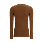 Prada Brown Fleece Wool Cardigan