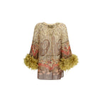 Valentino Multicolor Silk Blouse