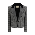 Valentino Gray Fleece Wool Coat