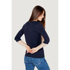 Street One Blue Cotton Long Sleeve T-Shirt