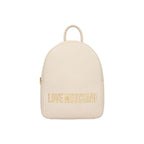 Love Moschino Beige Polyethylene Backpack