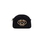 Love Moschino Black Suede Leather Handbag
