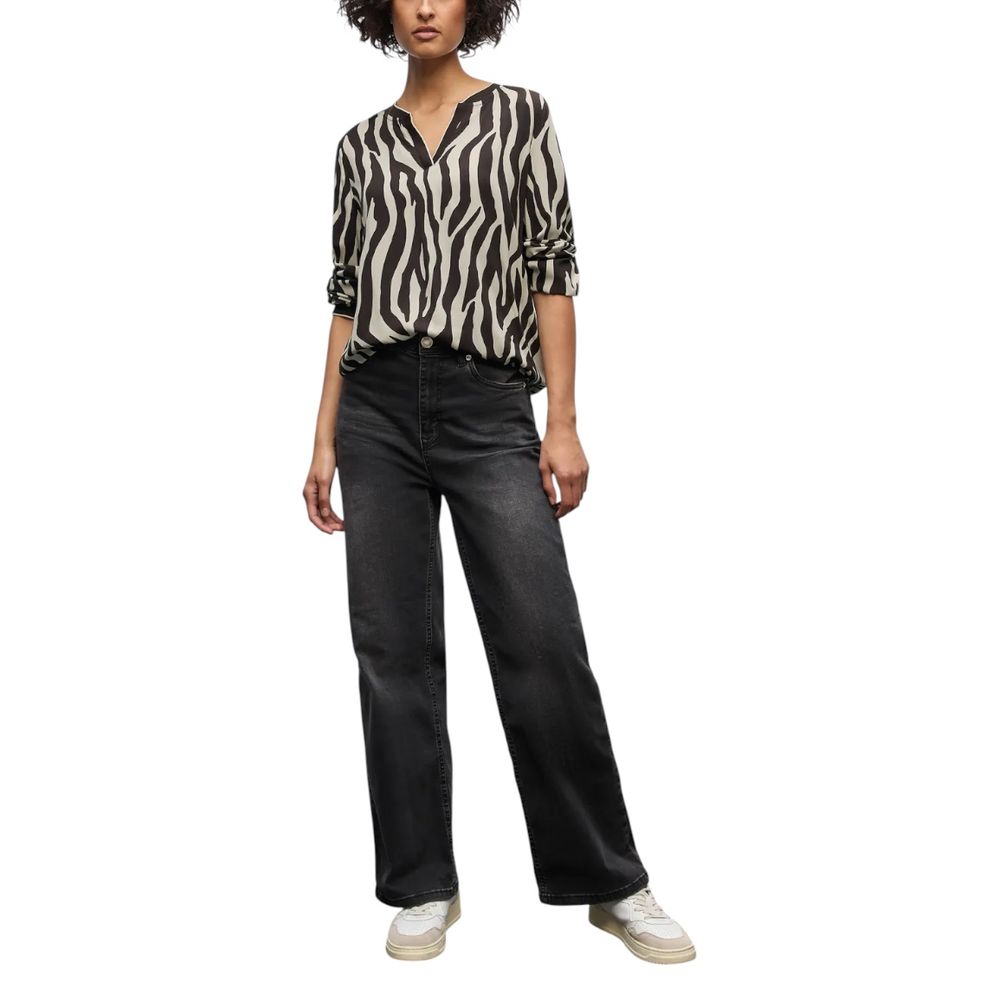 Street One Brown Viscose Blouse