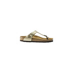 Birkenstock Gold Synthetic Flat Sandals