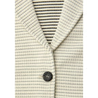 Street One Cream Polyester Blazer