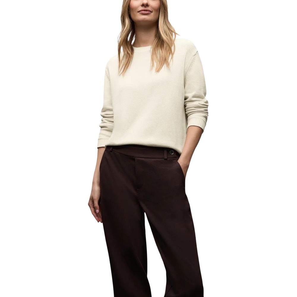 Street One Beige Cotton Sweatshirt