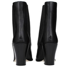 Jimmy Choo Black Leather Ankle Boots