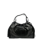 Twinset Black PU Women Shoulder Bag