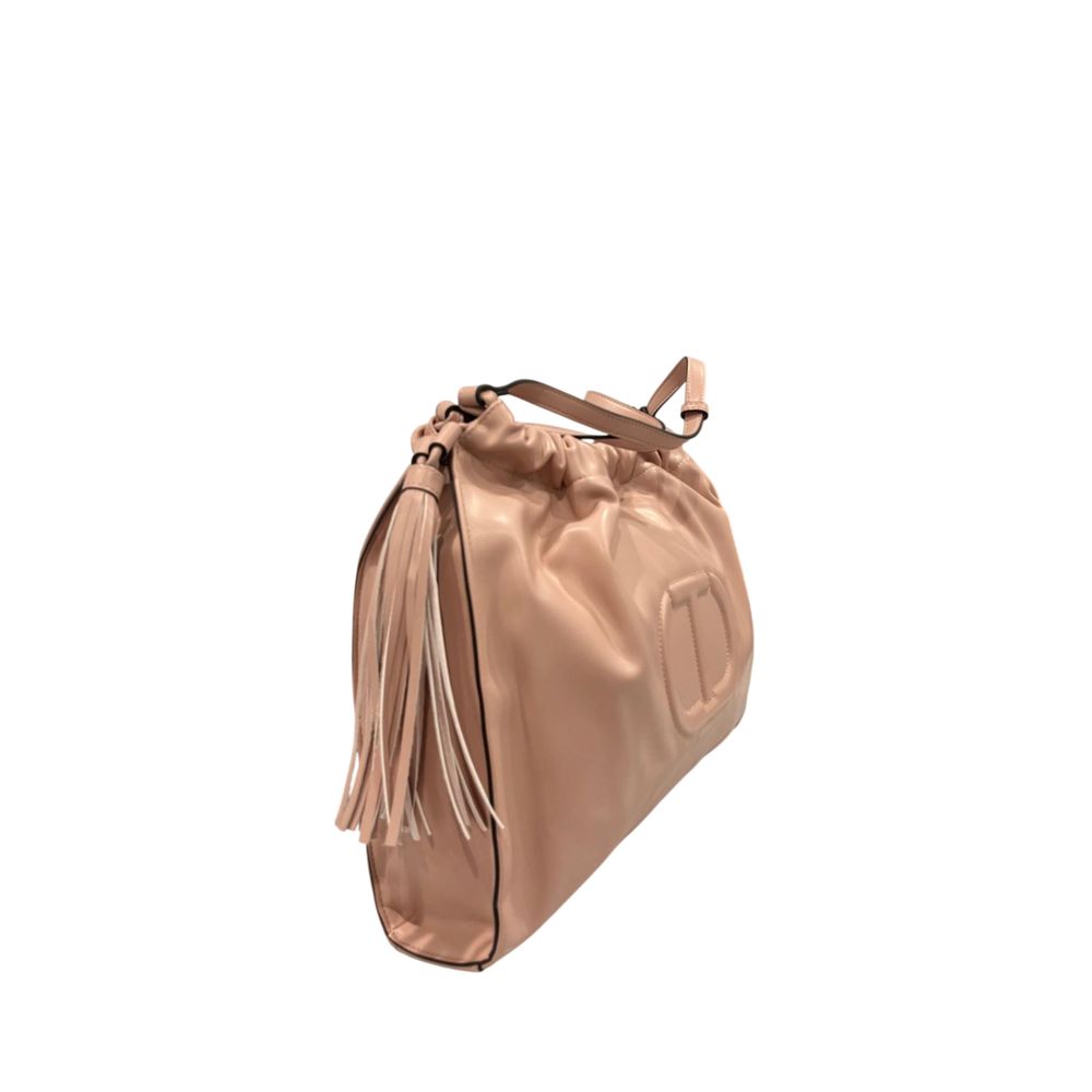 Twinset Pink Polyurethane Women Shoulder Bag