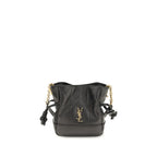 Saint Laurent Black Lamb Ovis Aries Aries Clutch Bag