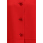 Valentino Multicolor Fleece Wool Coat