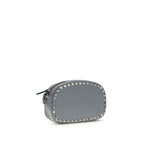 Valentino Garavani Blue Calf Leather Bos Taurus Shoulder Bag