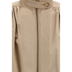 Chloé Beige Cotton Jackets And Coat