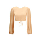 Kristina Ti Orange Silk Blouse