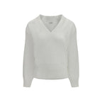 Brunello Cucinelli White Linen T-Shirt