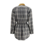 Miu Miu Gray Cotton Casual Dress