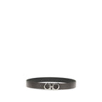 Ferragamo Brown Calf Leather Bos Taurus Belt