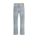 Haikure Blue Cotton Straight-Leg Jeans