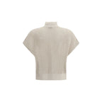 Brunello Cucinelli Beige Cotton Cardigan