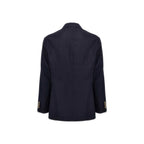 Brunello Cucinelli Blue Linen Coat