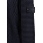 Stone Island Blue Cotton Sweatshirt