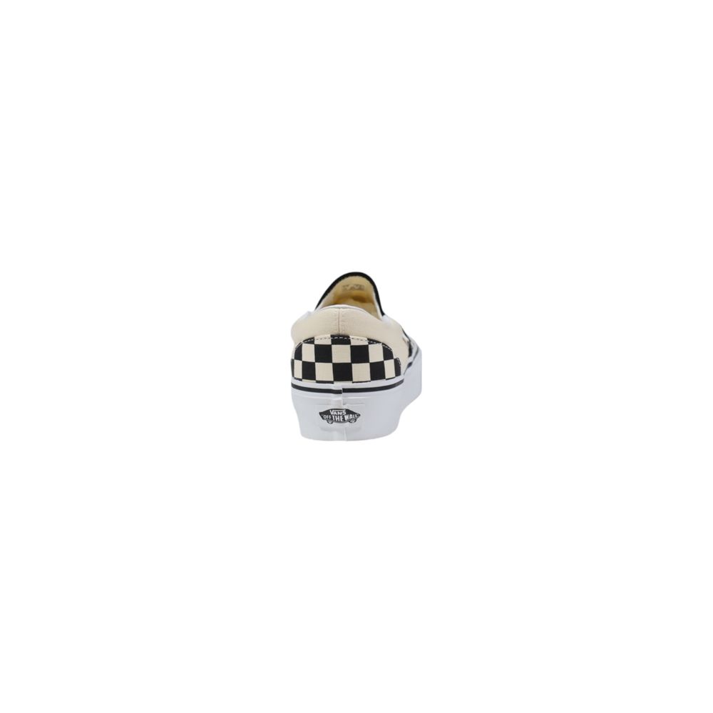 Vans White Fabric Platform Sneakers