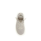UGG Gray Calf Leather Bos Taurus Low Top Sneakers