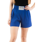 Moschino Blue Marabou Shorts
