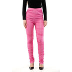Moschino Fuchsia Viscose Casual Pants