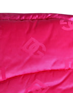 Dolce & Gabbana Men Pink Logo Print Whole Head Wrap Capello Hat