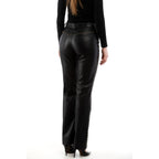 Moschino Black Leather Pants