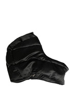 Dolce & Gabbana Black Polyester Whole Head Wrap Capello Hat