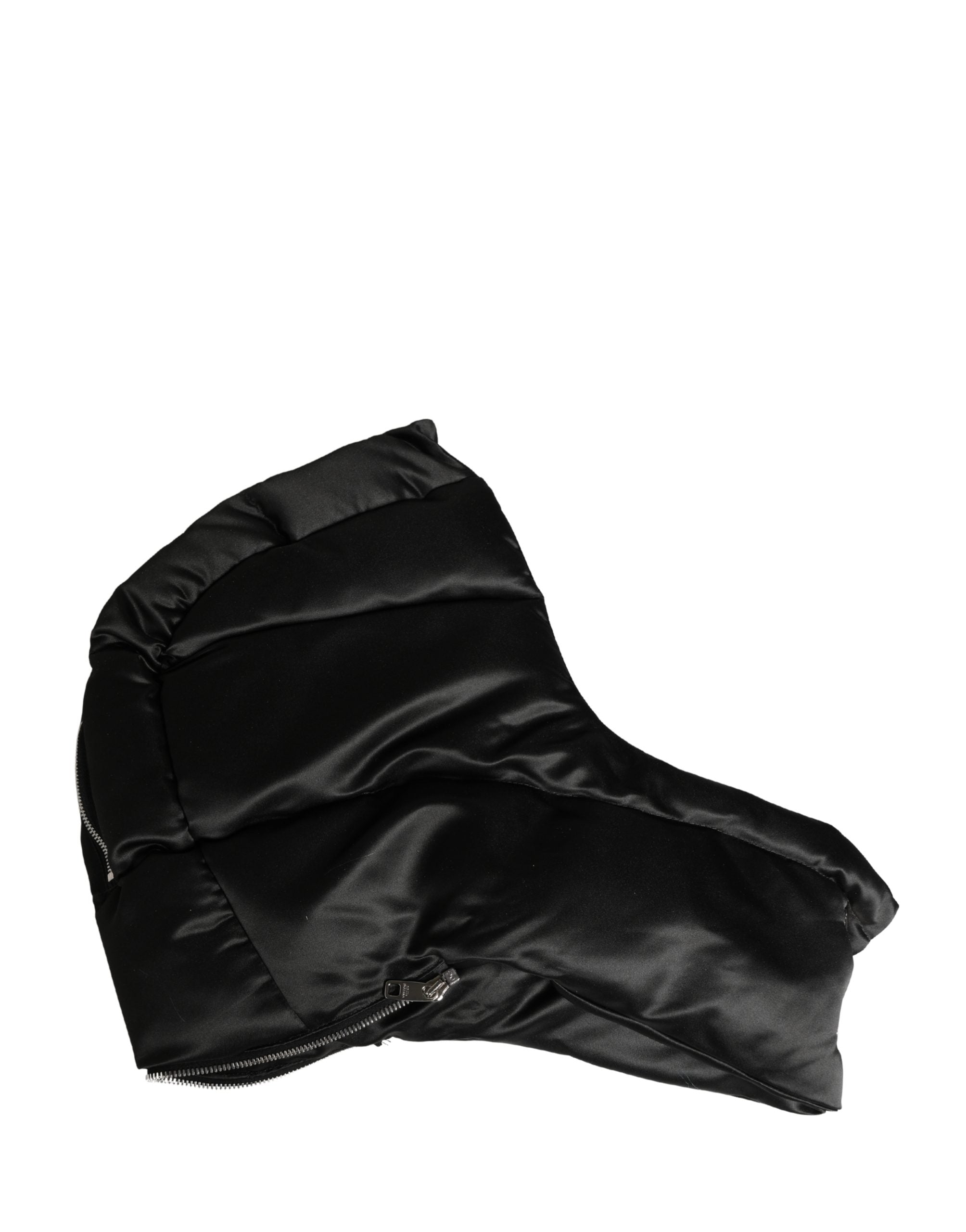 Dolce & Gabbana Black Polyester Whole Head Wrap Capello Hat