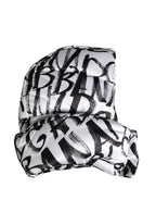 Dolce & Gabbana White Logo Print Whole Head Wrap Capello Hat