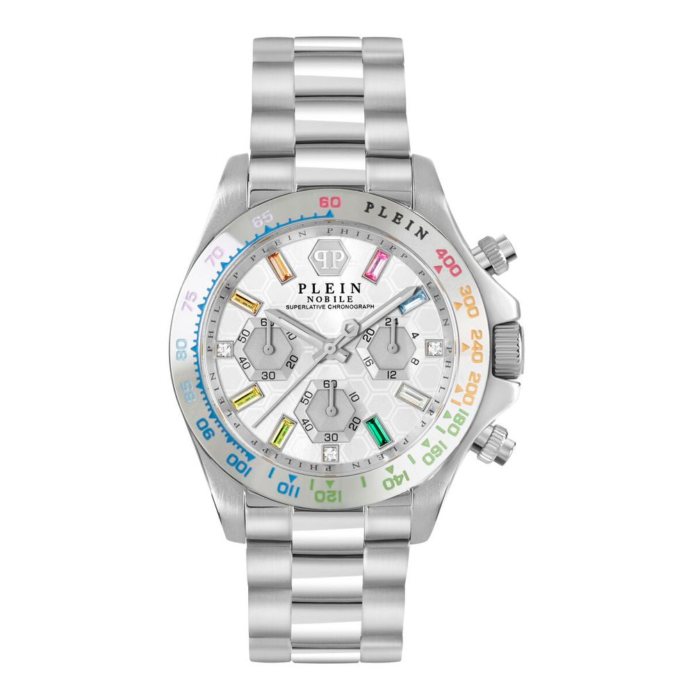 Philipp Plein Gray Stainless Steel Dress Watch