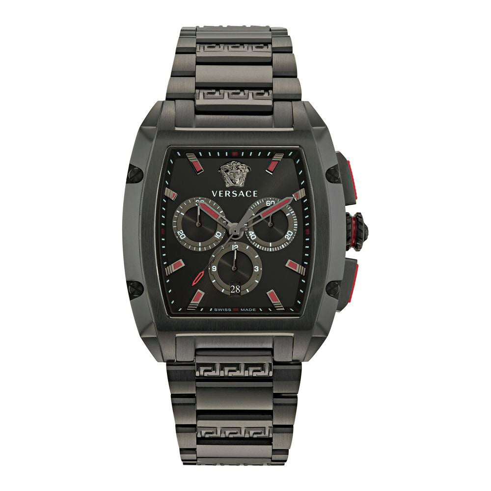 Versace Black Stainless Steel Dress Watch