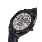 Pierre Cardin Black Leather Dress Watch
