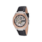 Pierre Cardin Black Leather Dress Watch