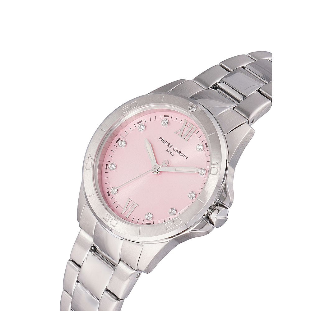 Pierre Cardin Gray Stainless Steel Dress Watch