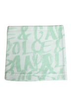 Dolce & Gabbana Men White Logo Print Nylon Neck Warmer Hat