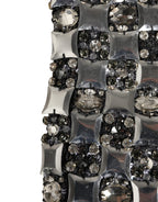 Dolce & Gabbana Black Wool Crystal Embellished Balaclava Hat