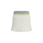 Casablanca White Cotton Mini Skirt