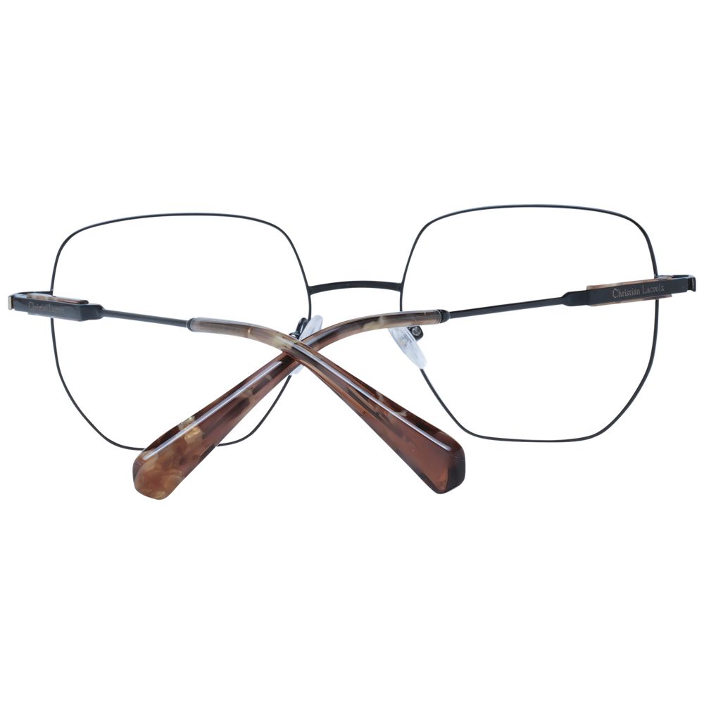 Christian Lacroix Black Stainless Steel Glasses (Frames)