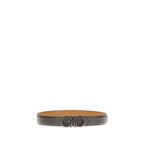 Ferragamo Brown Calf Leather Bos Taurus Regular Belt