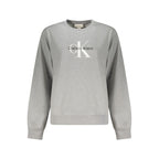Calvin Klein Grigio Cotton Women Sweatshirt