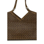 Benedetta Bruzziches Brown Buffalo Leather Handbag