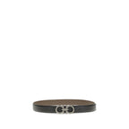 Ferragamo Blue Calf Leather Bos Taurus Regular Belt