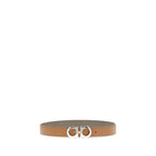 Ferragamo Brown Calf Leather Bos Taurus Belt