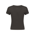 Tommy Hilfiger Black Cotton Women T-Shirt