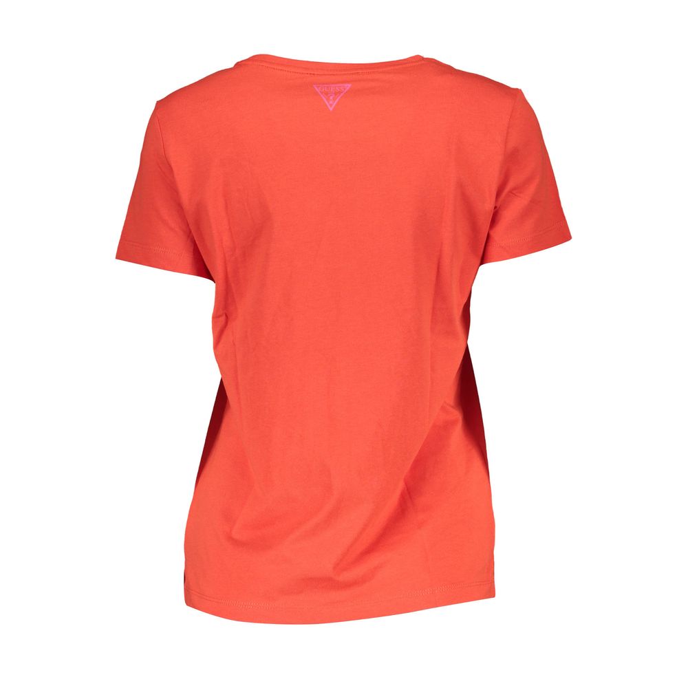 Guess Jeans Rosso Cotton Women T-Shirt
